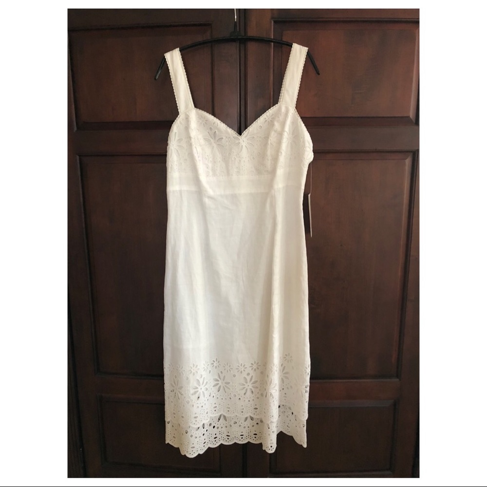 Lilly Pulitzer White Kinsey Eyelet Linen Dress
